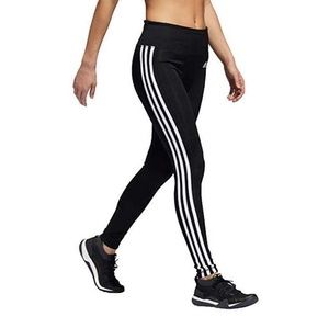 NWT Adidas Legging Pants Black w/3 stripe detail